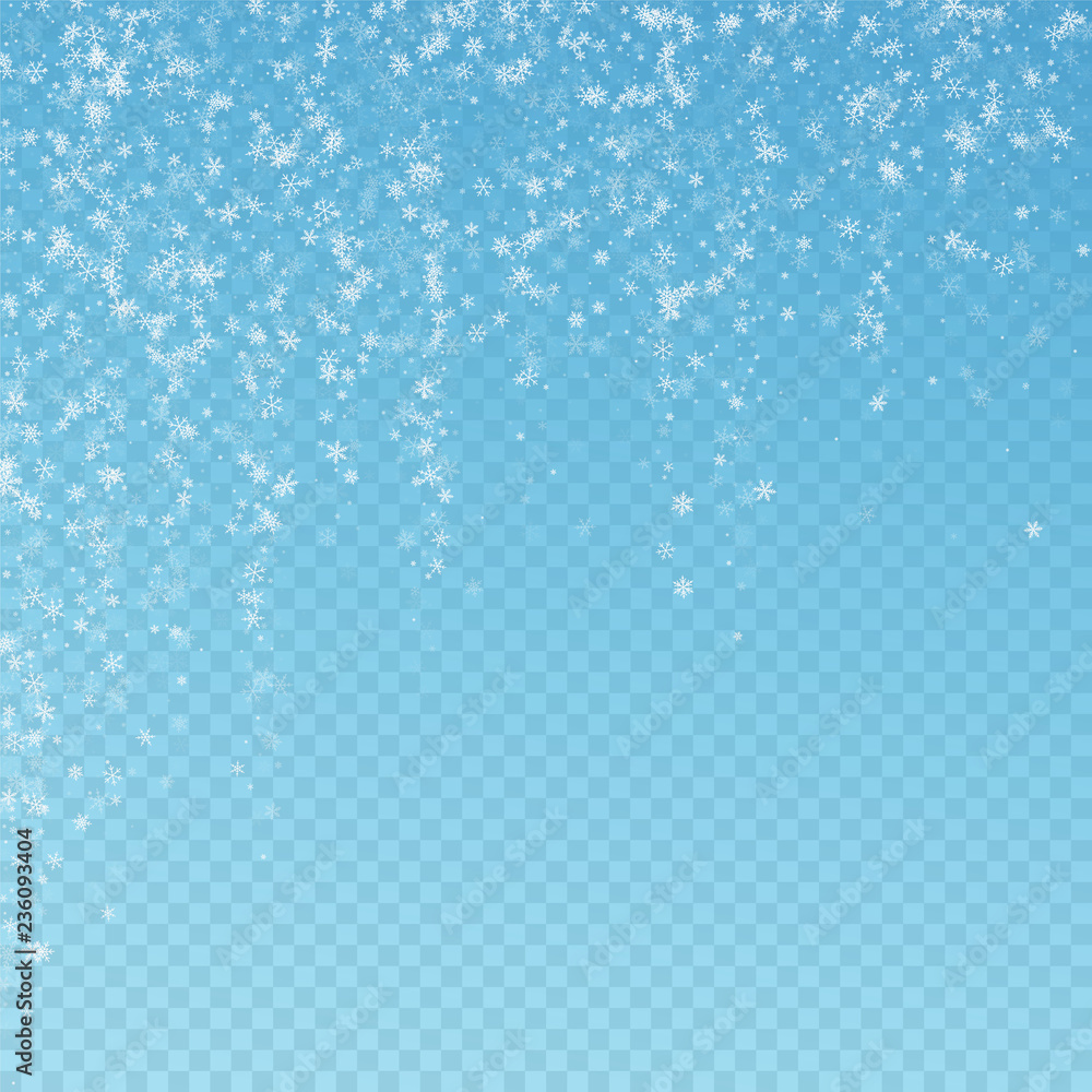 Beautiful snowfall Christmas background. Subtle fl Beautiful snowfall Christmas background. Subtle fl