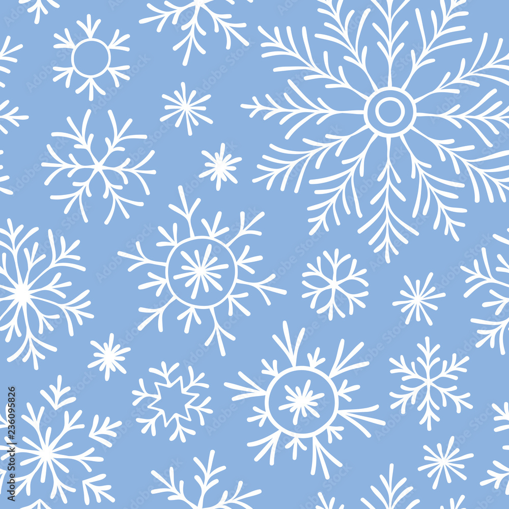 Christmas seamless doodle pattern Christmas seamless doodle pattern