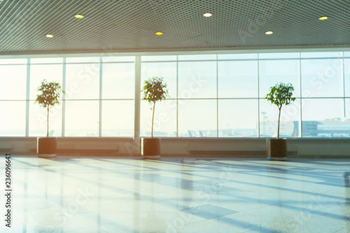 abstract blur shot in airport for background