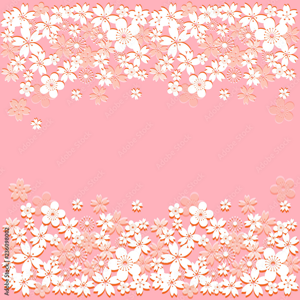 Pink Background with flowers. Vector illustration. Pink Background with flowers. Vector illustration.