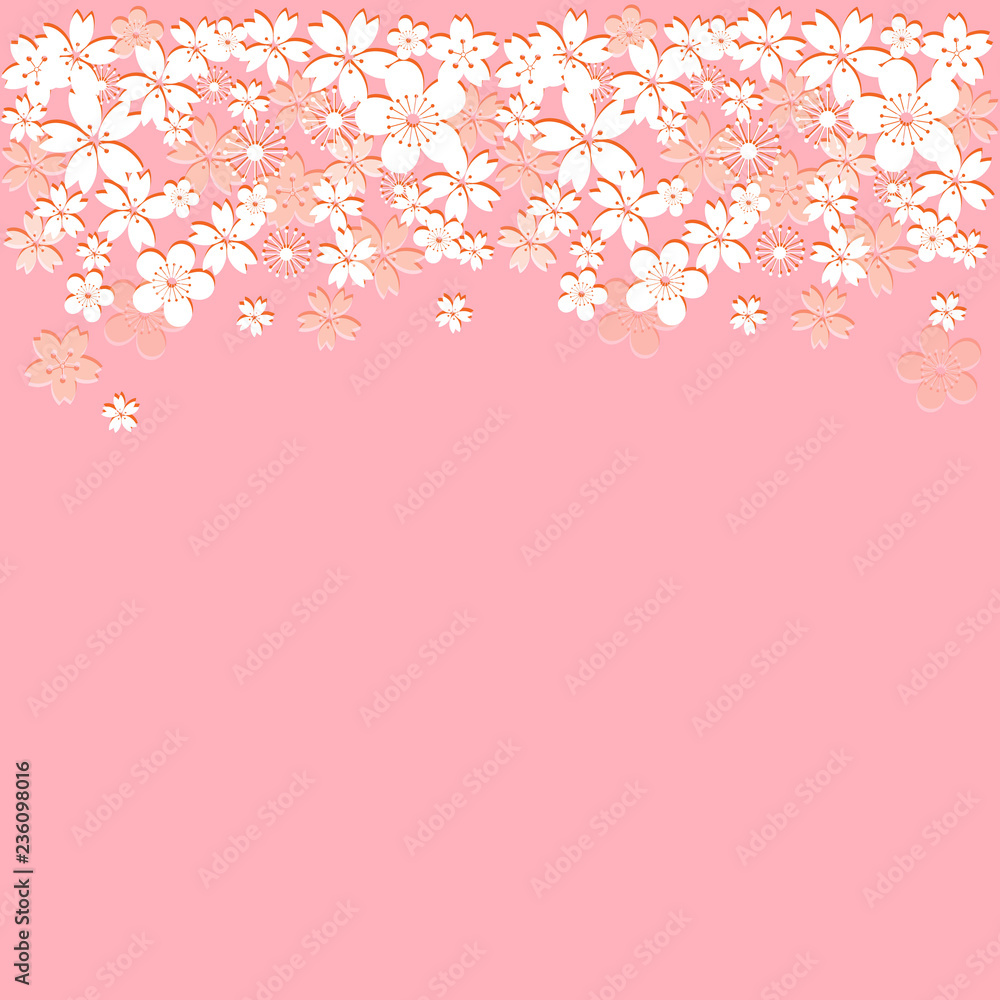 Pink Background with flowers. Vector illustration. Pink Background with flowers. Vector illustration.