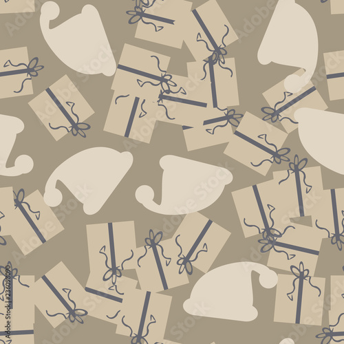 Christmas camouflage of various shades of beige and blue colors