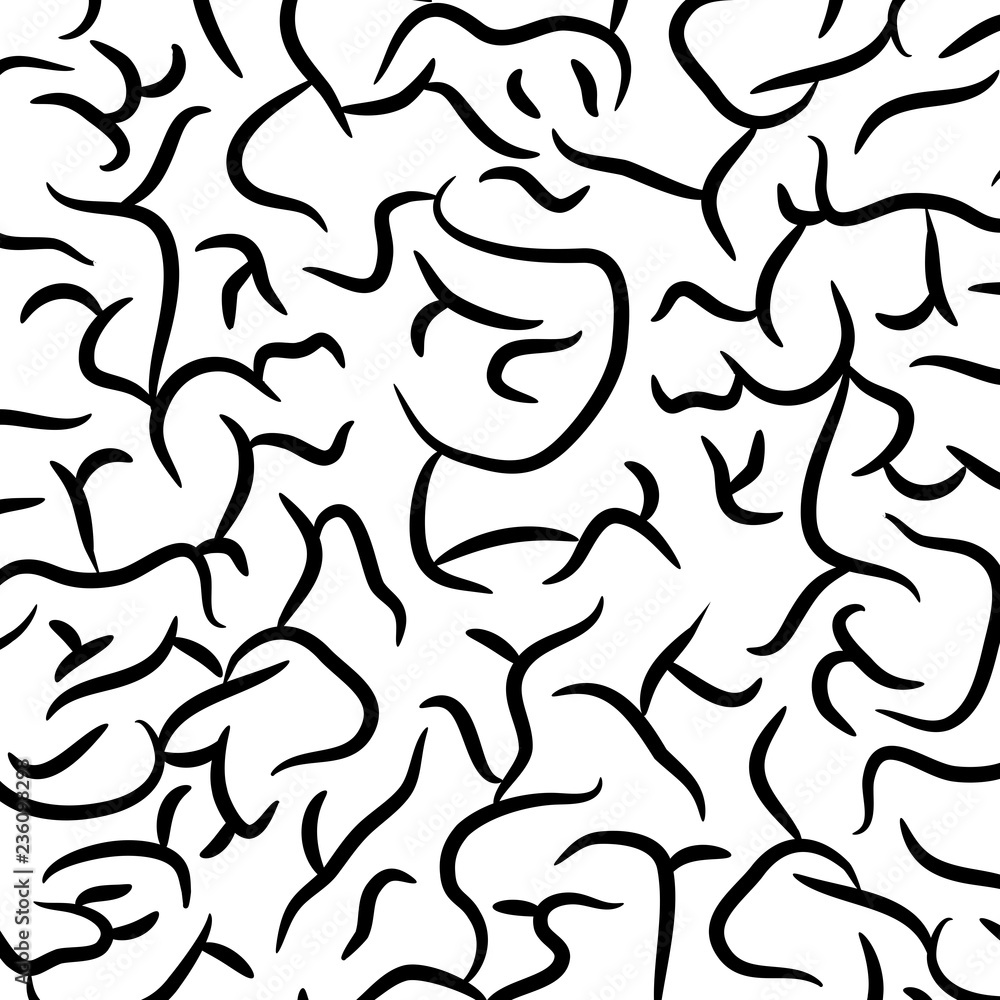 Brain white silhouette Brain white silhouette