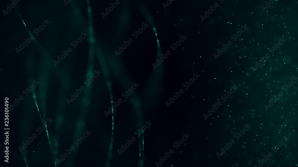 abstract particle background with stars and nebula