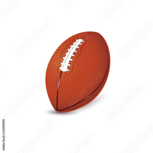 American football realistic. Vector illustration.