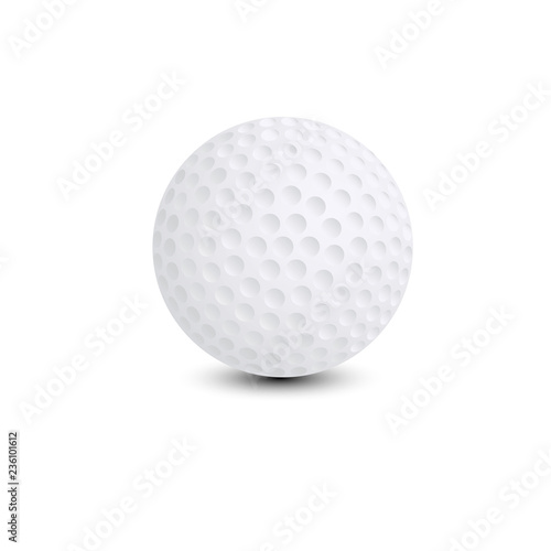 Golf ball. Vector Illustration.