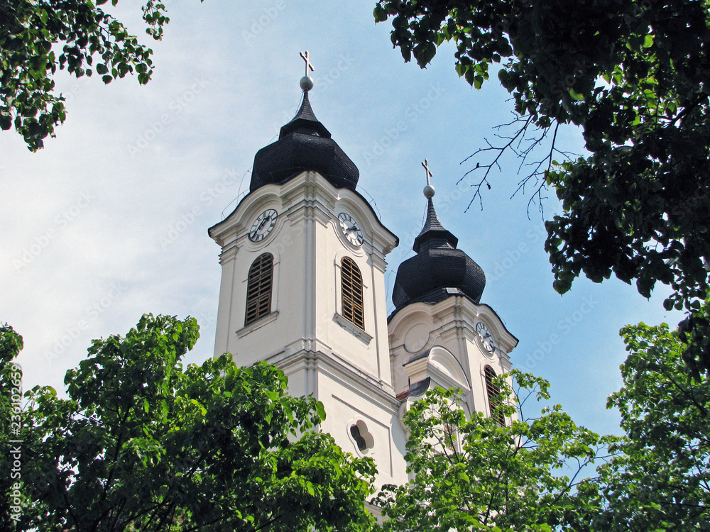 Benedictine abbey in Tihany, Hungary Benedictine abbey in Tihany, Hungary