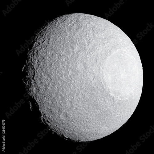 Planets of the solar system. Moon. Vector illustration.