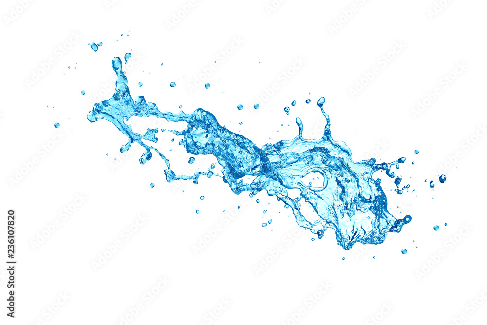water Splash On white Background water Splash On white Background