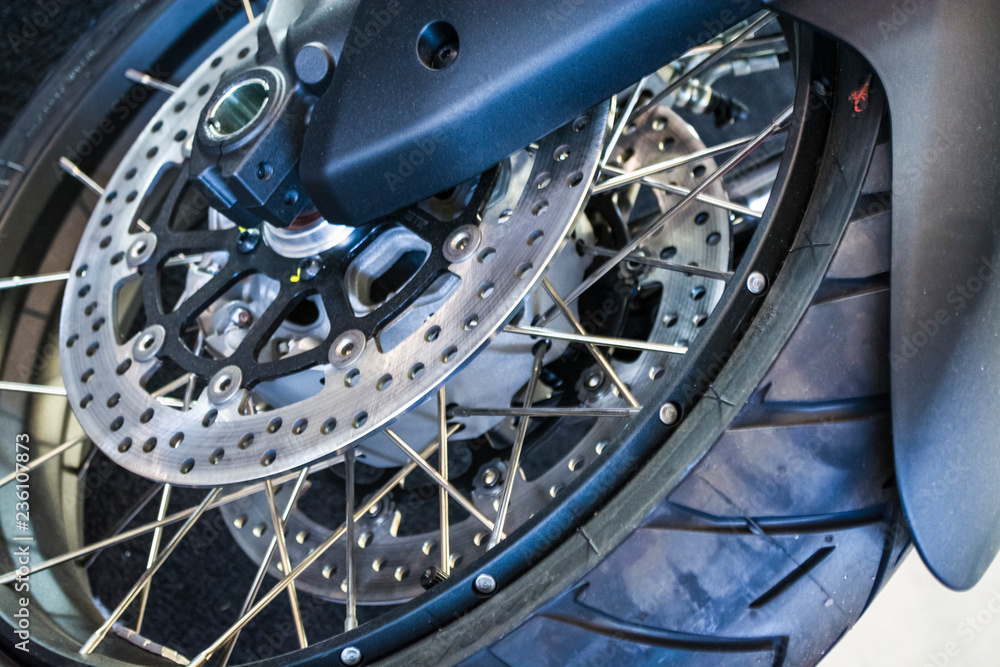 Wheel of the sports motor-bike Wheel of the sports motor-bike