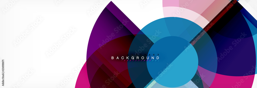 Abstract background bright circles geometric design Abstract background bright circles geometric design
