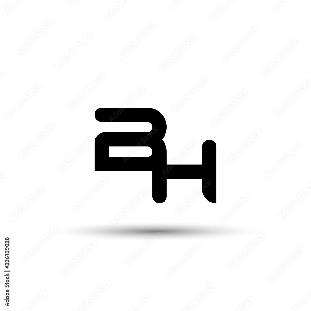 BH Letter logo template. Initial letter logo template BH Letter logo template. Initial letter logo template