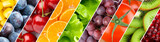 Background of mixed fruits and vegetables