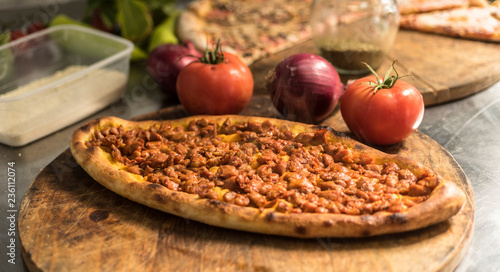 Photos Traditional oven baked Macedonian meat pie pastrmajlija