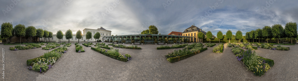 Germany, Lower Saxony, Hanover, Herrenhaeuser Gaerten, panorama Germany, Lower Saxony, Hanover, Herrenhaeuser Gaerten, panorama