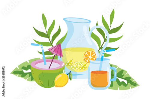 delicious fresh juice cartoon