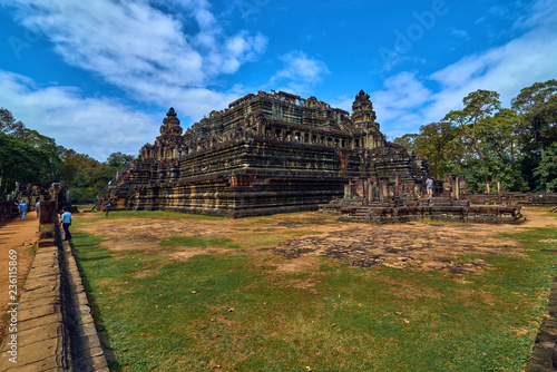 SIEM REAP, CAMBODIA - 13 December 2014:View of Baphuon temple at Angkor Wat complex is popular tourist attraction, Angkor Wat Archaeological Park in Siem Reap, Cambodia UNESCO World Heritage Site