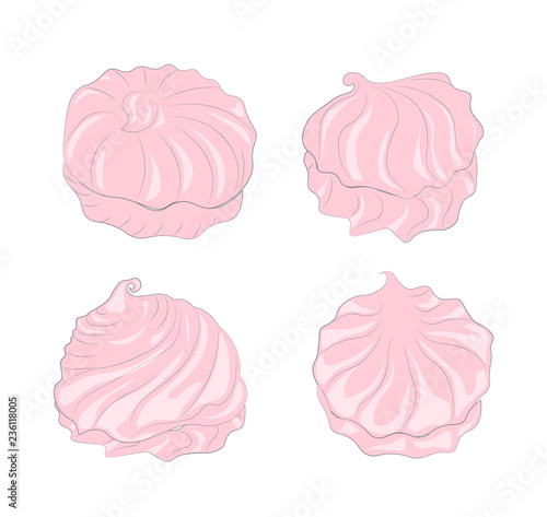 Colorful sweets. A set of sweets. Vector illustration.