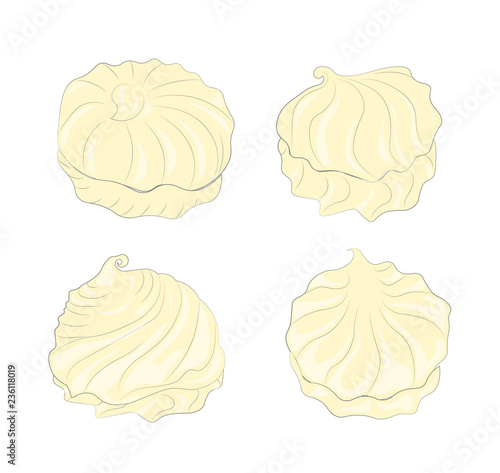 Colorful sweets. A set of sweets. Vector illustration.