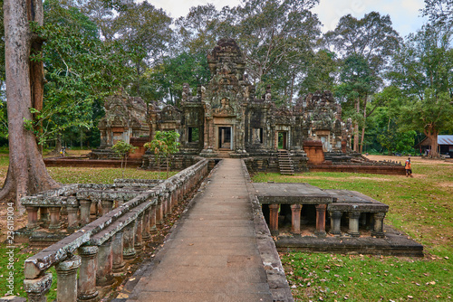Buddhist temple in Angkor thom complex  Angkor Wat Archaeological Park in Siem Reap  Cambodia UNESCO World Heritage Site