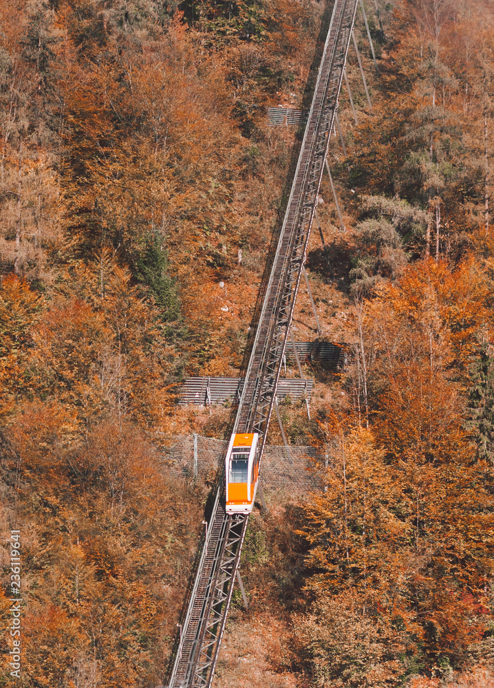 Funicular in Hallstatt