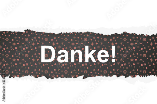 Danke - Weihnachtsmuster