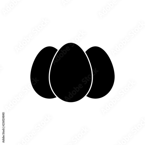 Egg icon, logo on white background