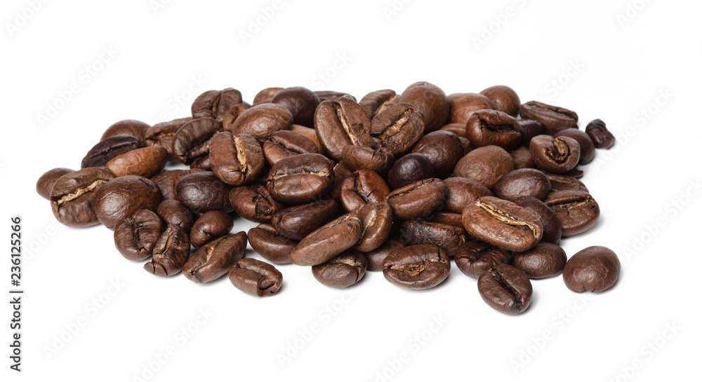 coffee beans isolated on white background coffee beans isolated on white background