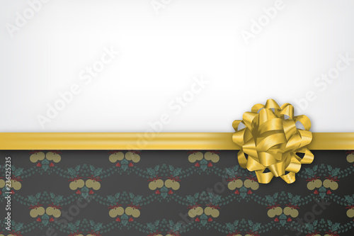 Geschenk Goldschleife - Glöckchen
