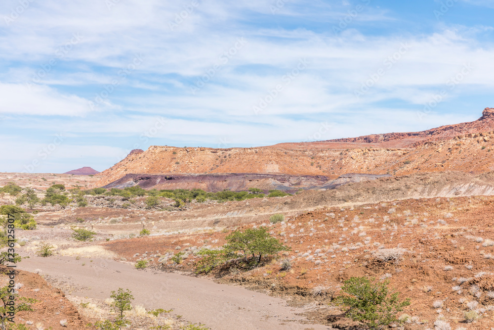 Burnt mountain near twyfelfontein, Damaraland, Namibia.