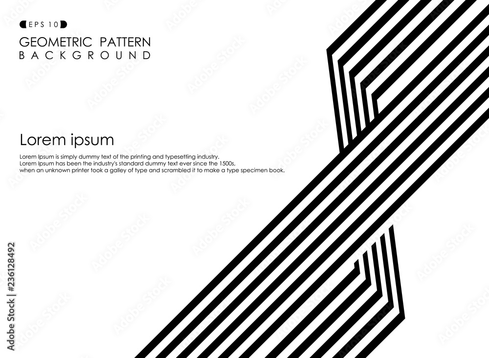 Abstract of black and white op art business stripe line background. Abstract of black and white op art business stripe line background.