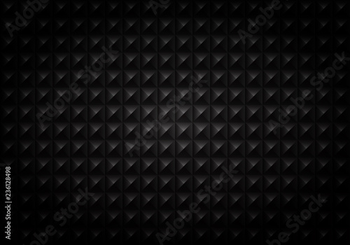 Abstract of gradient black square geometric pattern background.