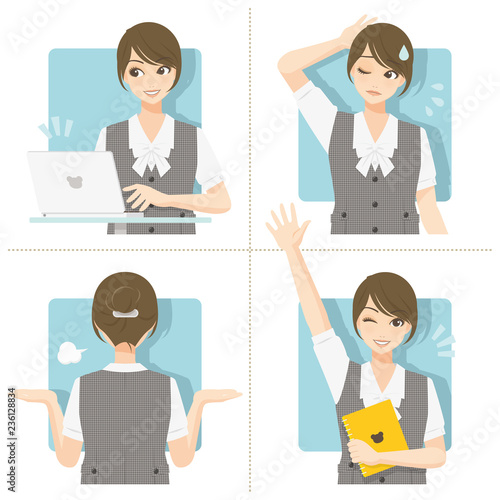 優良女子推進課/半袖＋ベスト