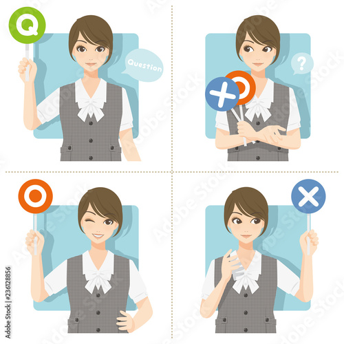 優良女子推進課/半袖＋ベスト