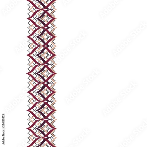 Linear Strokes Triple Underlaid Vertical Seamless Border