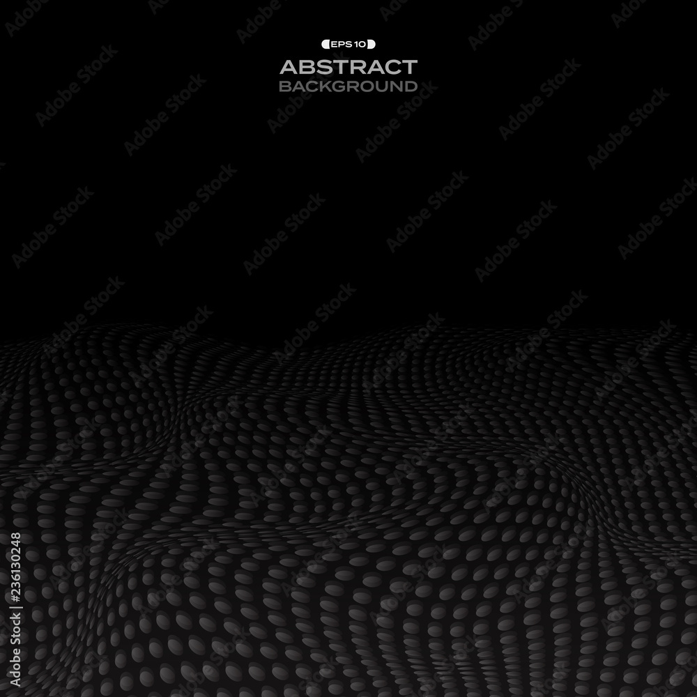 Abstract of black dots stripe wave pattern background. Abstract of black dots stripe wave pattern background.