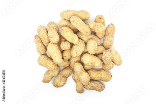 peanuts isolated on white