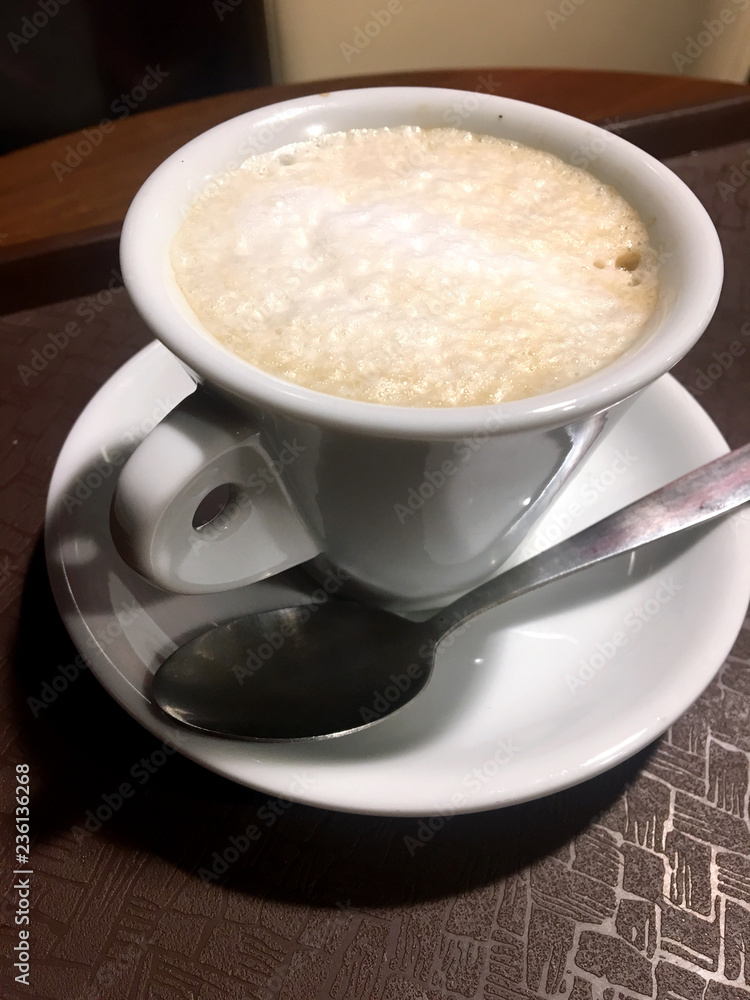 A cup of coffee on the table A cup of coffee on the table