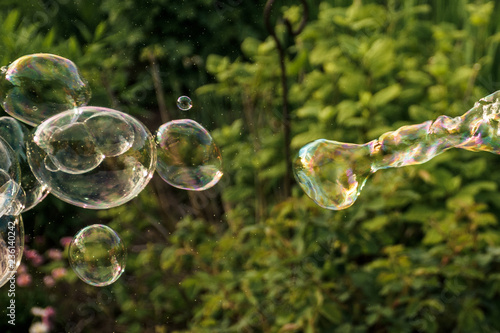 Image of toy gun shooting bubbles