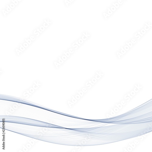 Blue abstract wave on a transparent background.Vector illustration. eps 10