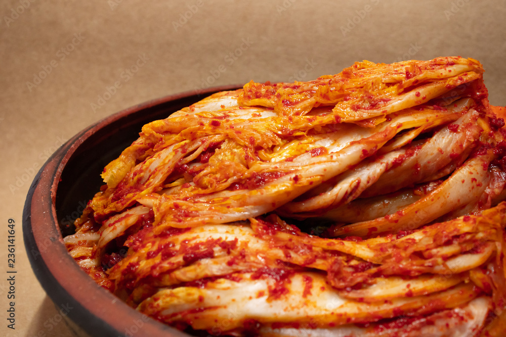 Napa cabbage kimchi, Korean traditional food. Napa cabbage kimchi, Korean traditional food.