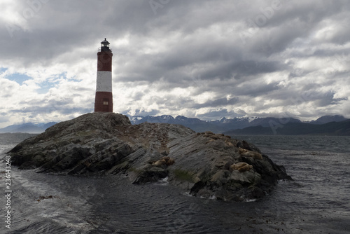 Les eclaireurs lighthouse in Beagle Channel, Ushuaia. © Erlantz