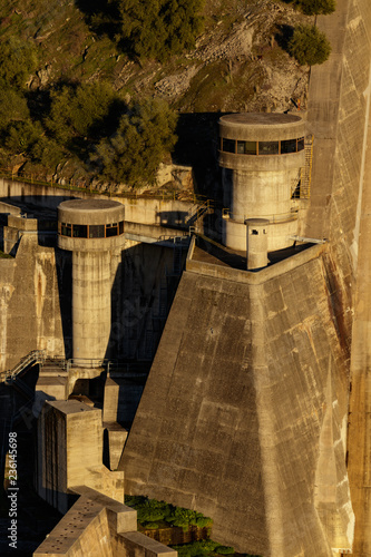 Alcantara hydro dam watch tower photo