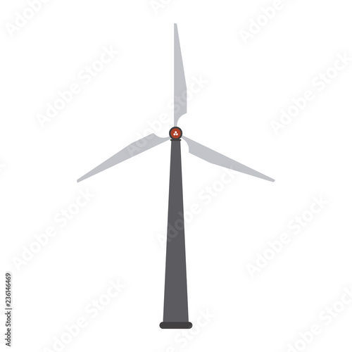 Wind turbine eolic energy black and white
