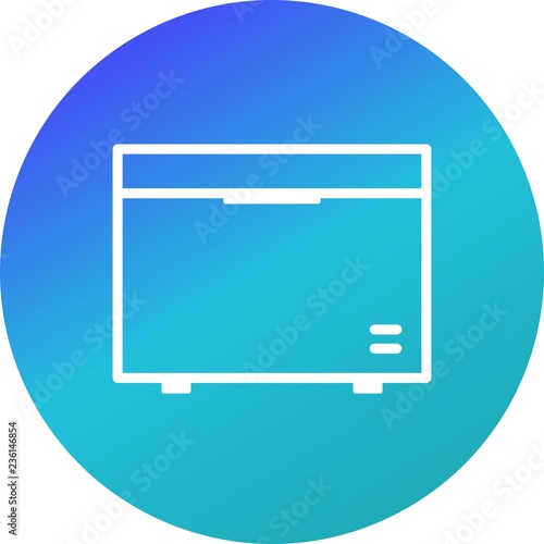 Deep Freezer Vector Icon