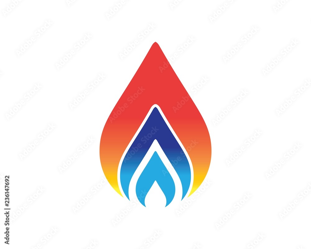 Fire flame Logo Template vector icon Oil, gas and energy Fire flame Logo Template vector icon Oil, gas and energy