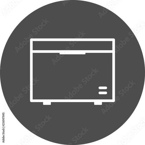 Deep Freezer Vector Icon