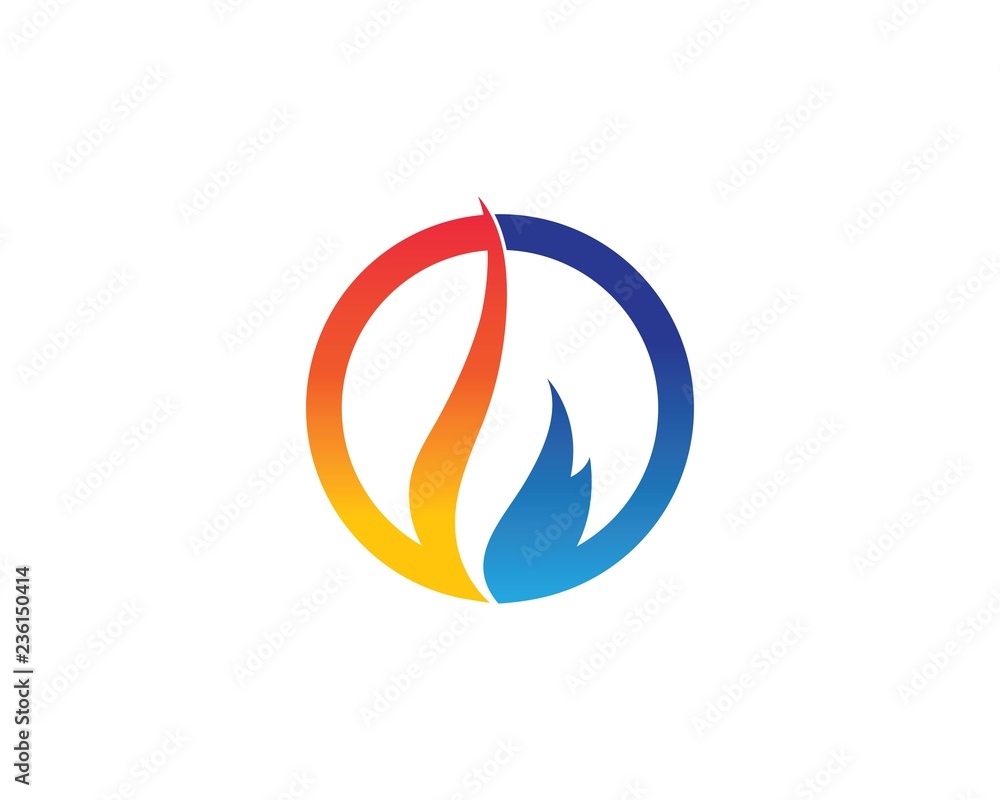 Fire flame Logo Template vector icon Oil, gas and energy Fire flame Logo Template vector icon Oil, gas and energy