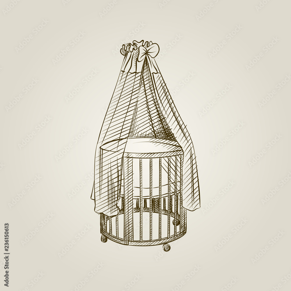 Crib Illustrations and Clipart 9651 Crib royalty free illustrations and  drawings available to search from thousands of stock vector EPS clip art  graphic designers
