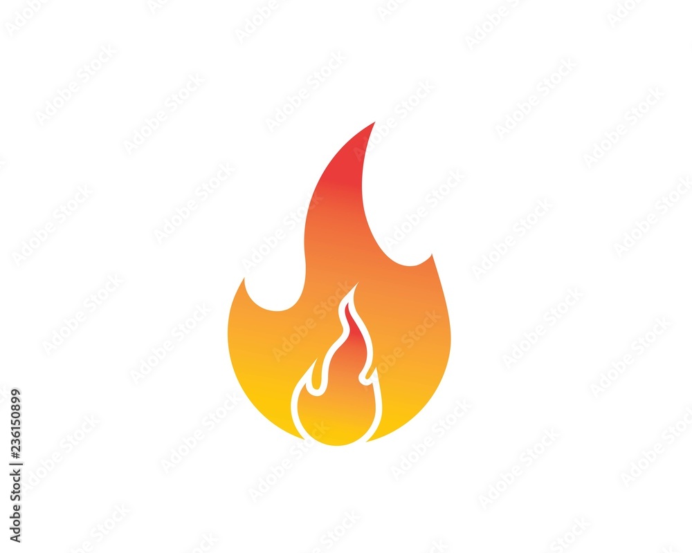 Fire flame Logo Template vector icon Oil, gas and energy Fire flame Logo Template vector icon Oil, gas and energy